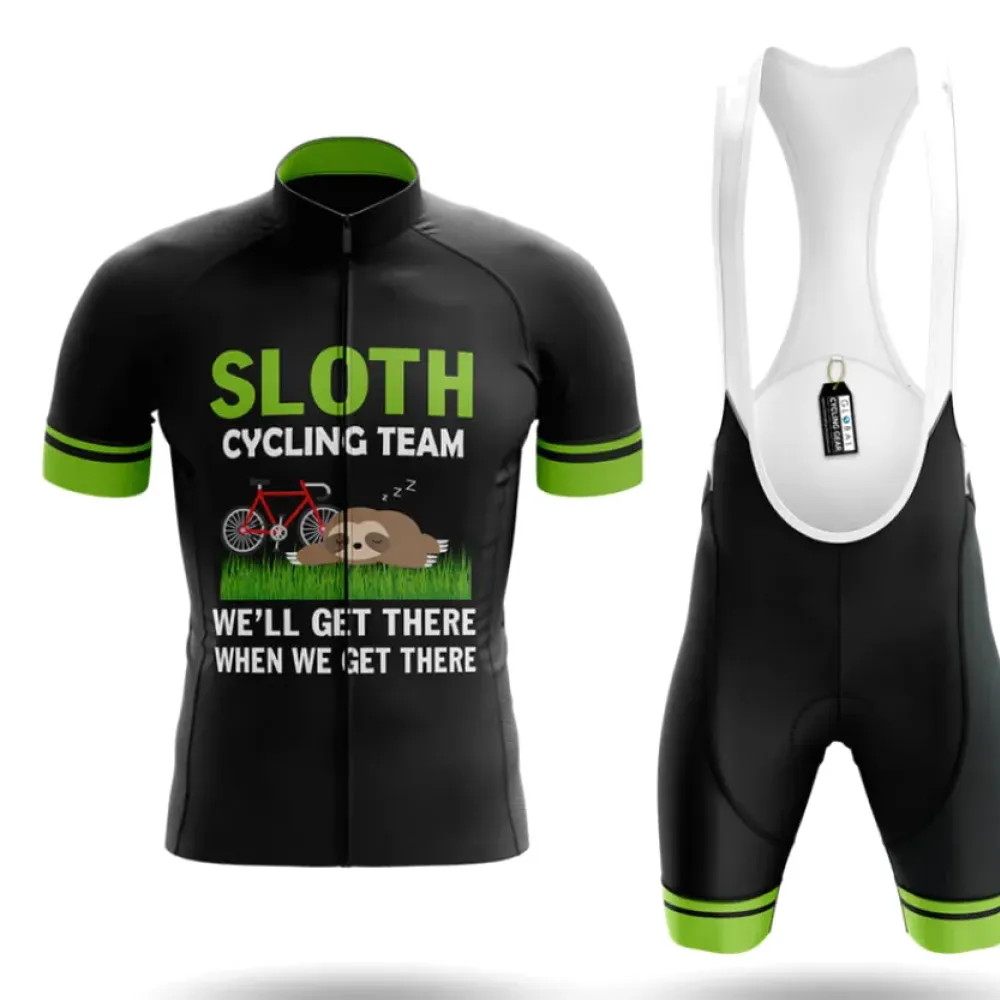 Sloth Cycling Team Relaxed Black/Green/White