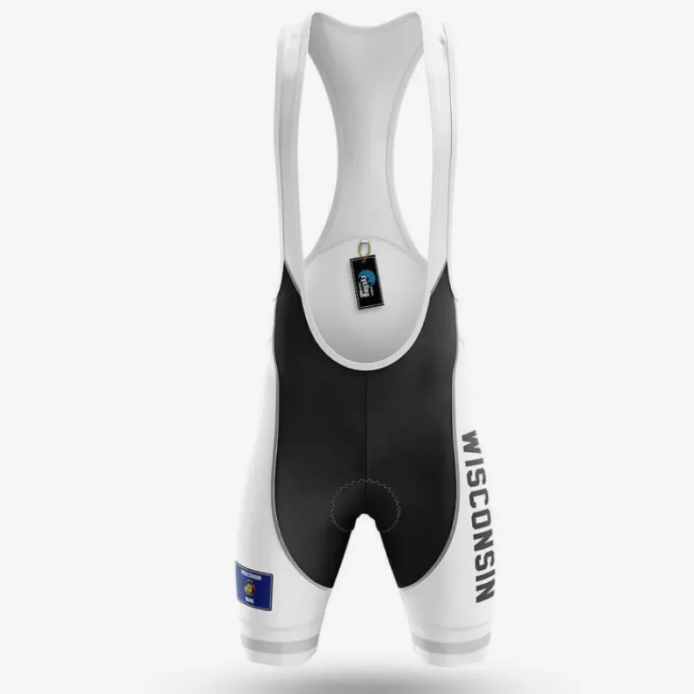 Wisconsin S4 Cycling Bibs White/Black/Grey