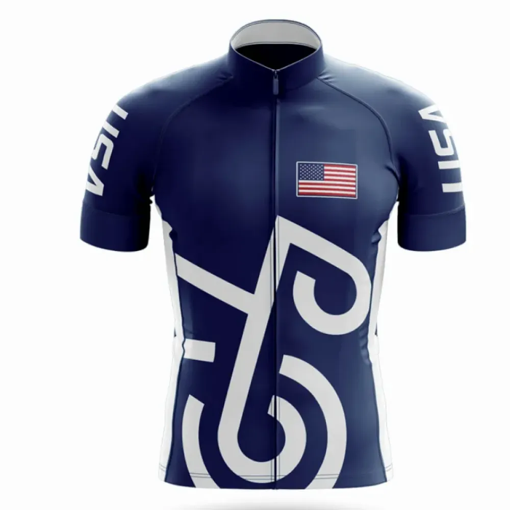 USA S11 Cycling Jersey Navy/White/Red