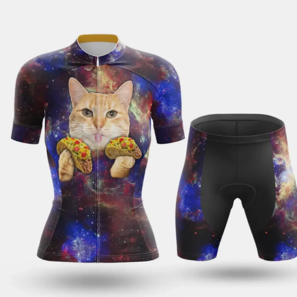 Taco Cat Women Cycling Kit Galaxy Blue/Purple/Red