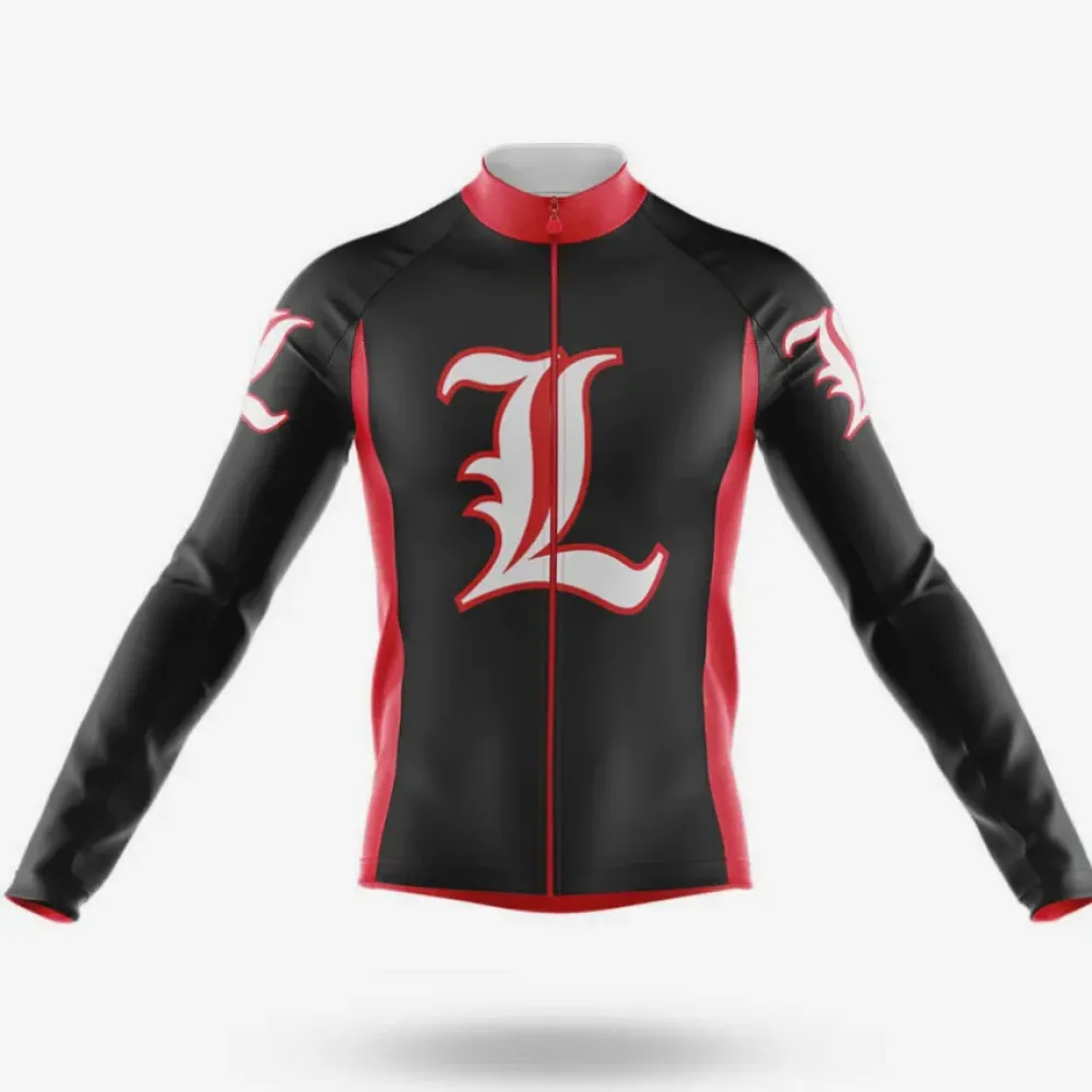 Louisville Long Sleeve Cycling Jersey Red/Black/White