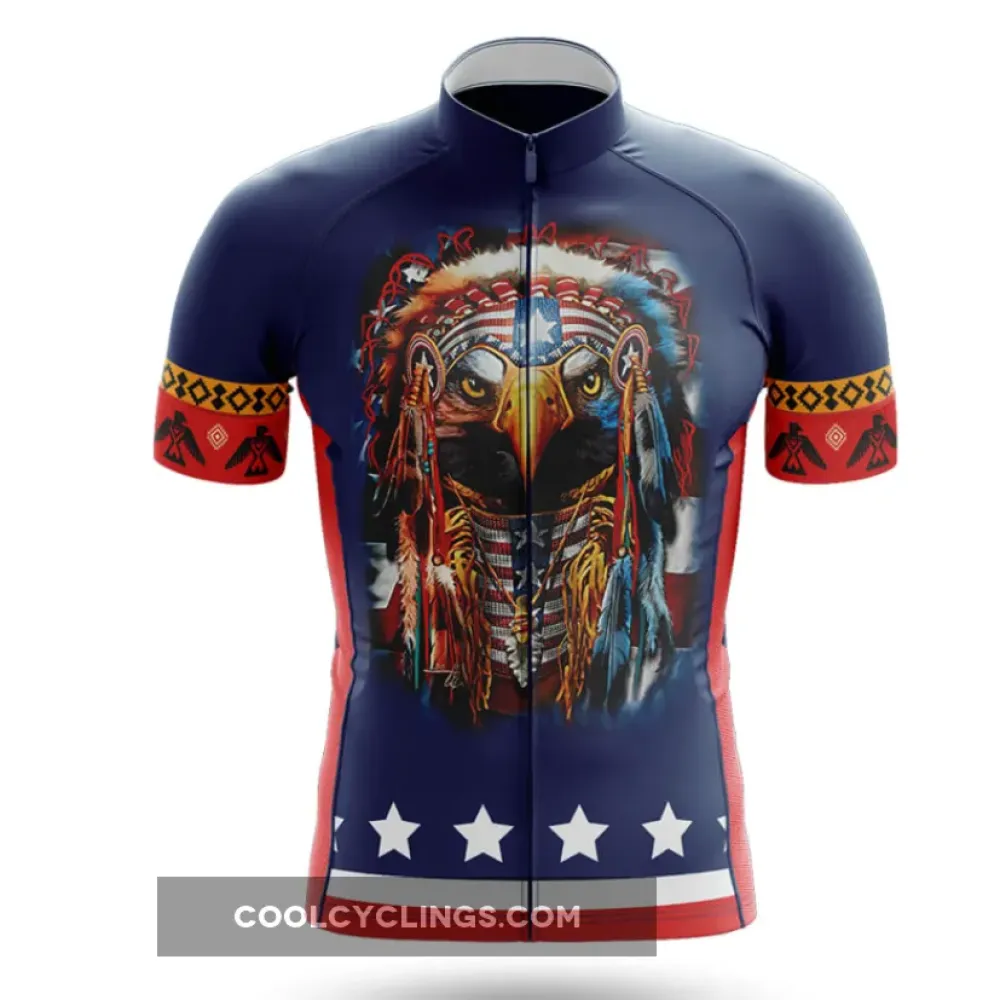 Native Eagle Cycling Jersey Ver.2 American Spirit Navy/Red/Blue