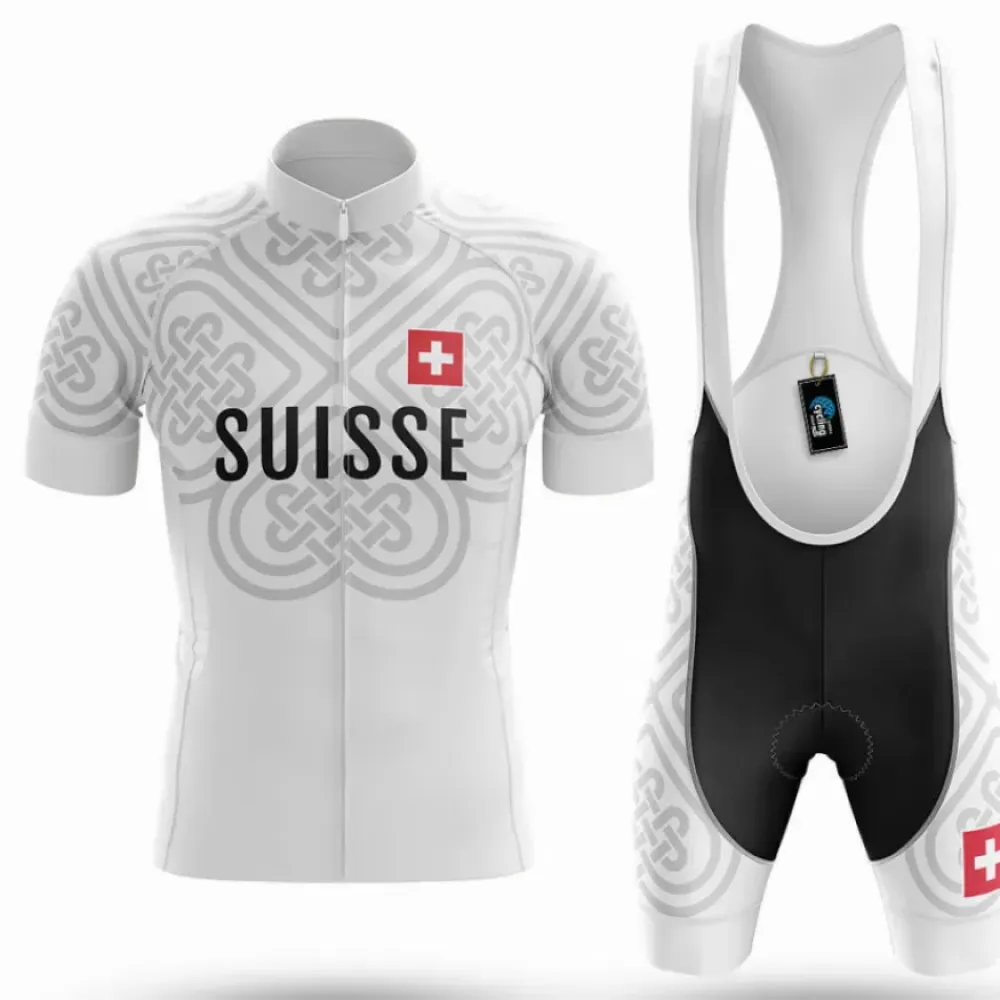 Suisse S13 Cycling Kit Full Set White/Black/Grey