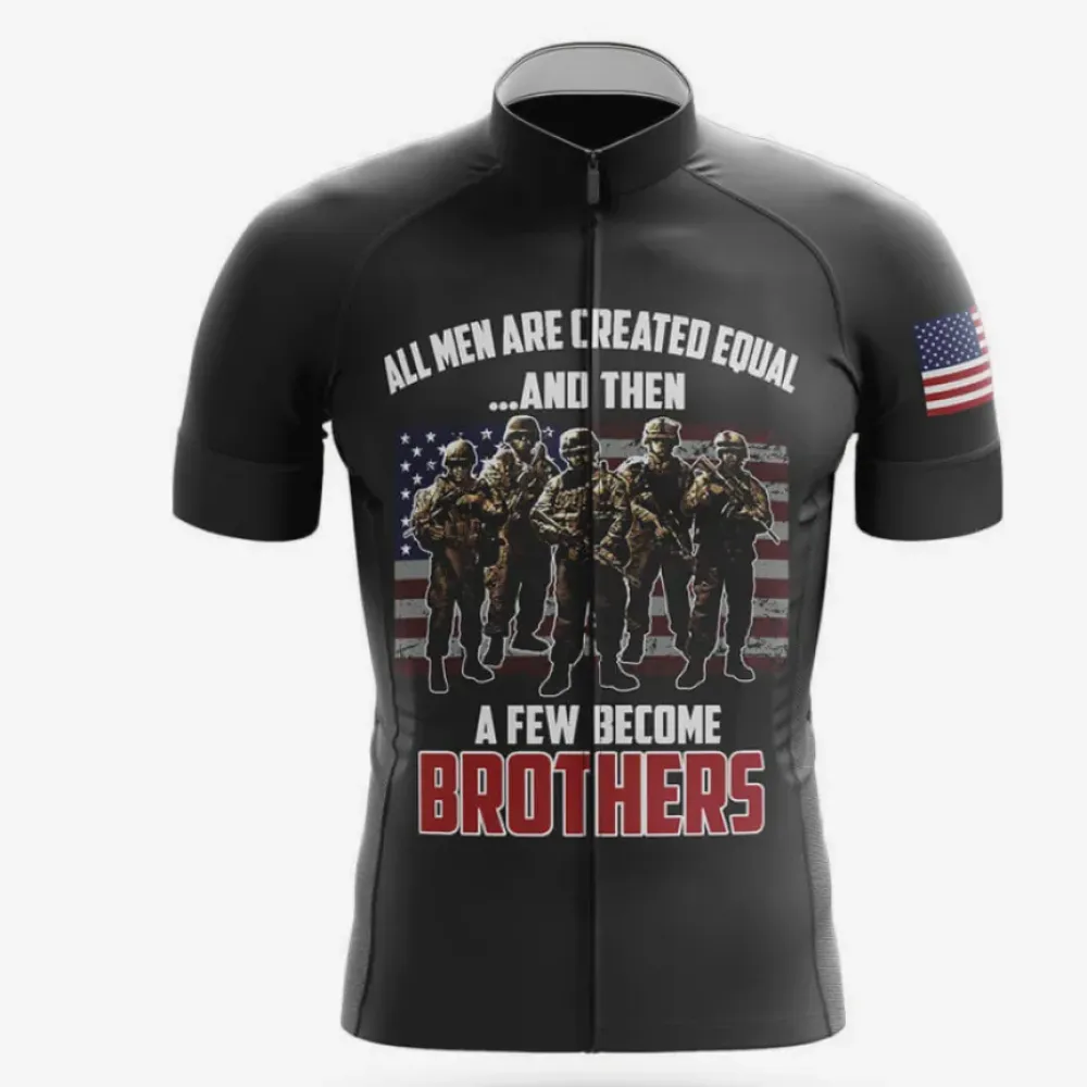 Brotherhood Cycling Jersey American Pride Black/Red/White