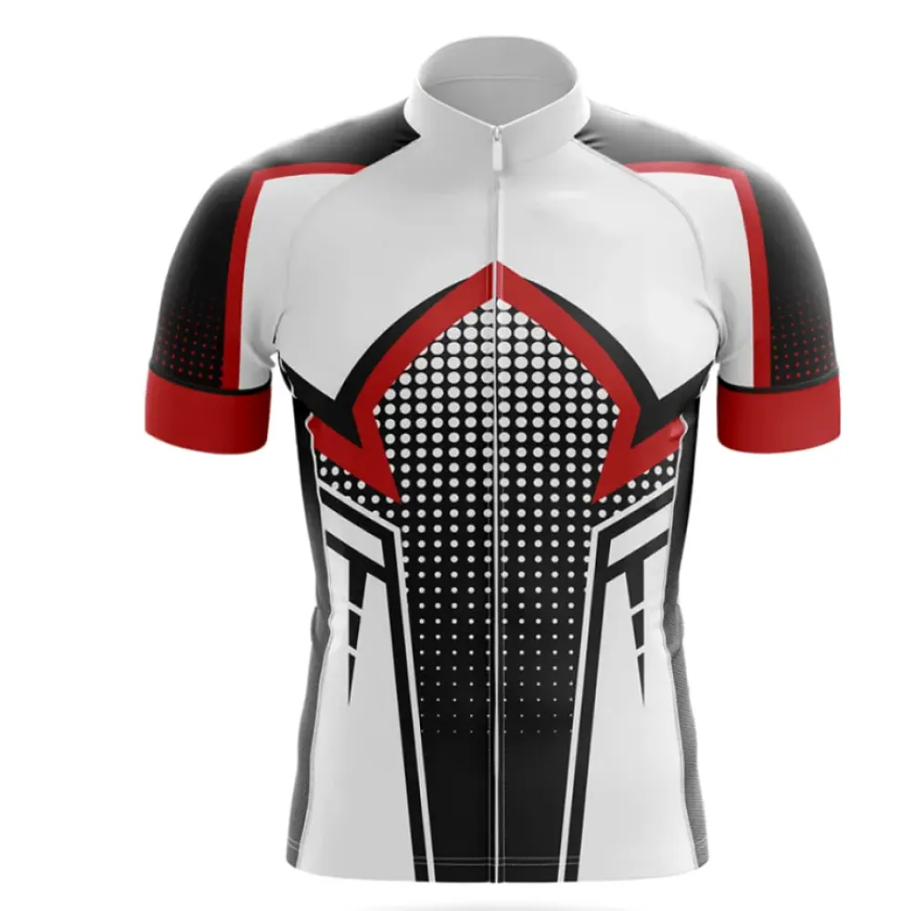 Robust Cycling Jersey Breathable Red/White/Black