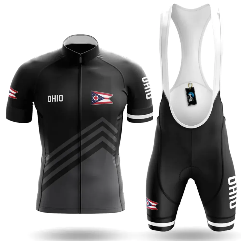 Ohio S4 Black/White/Grey Cycling Kit