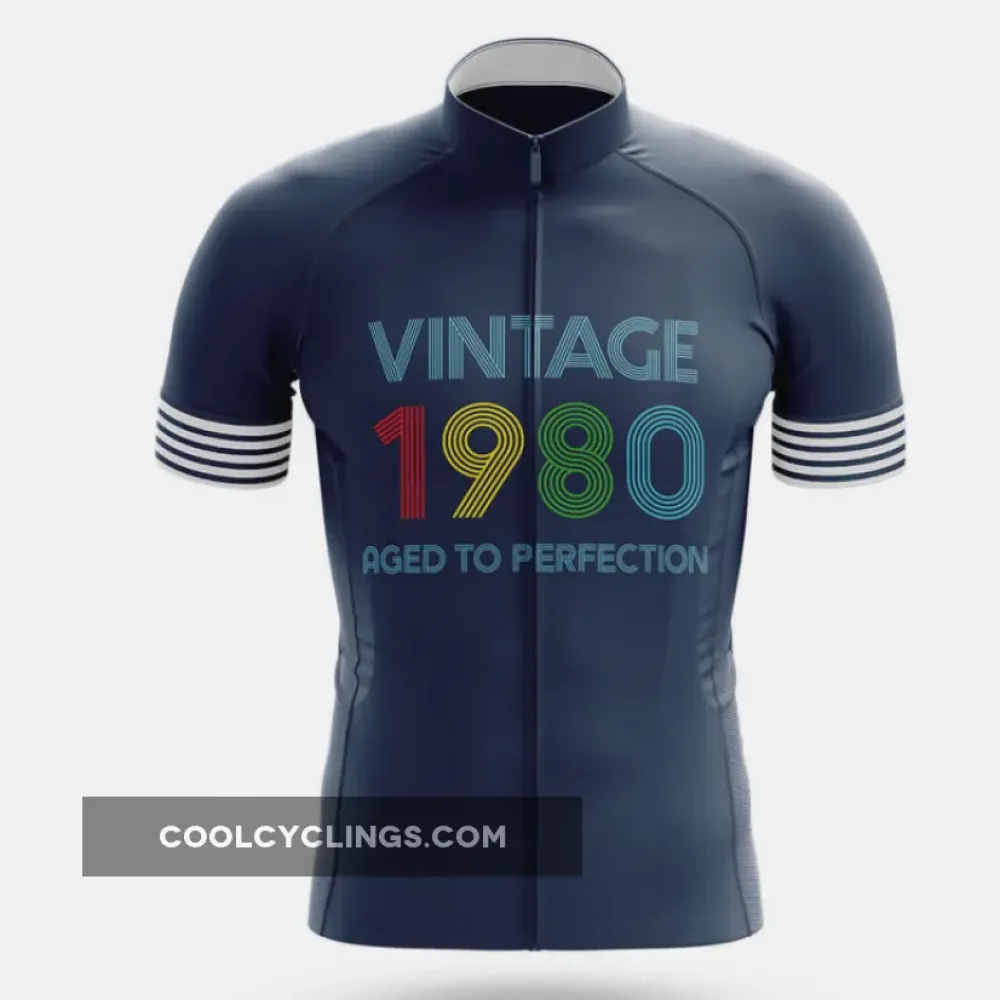Vintage 1980 Aged to Perfection Navy/Grey/Red