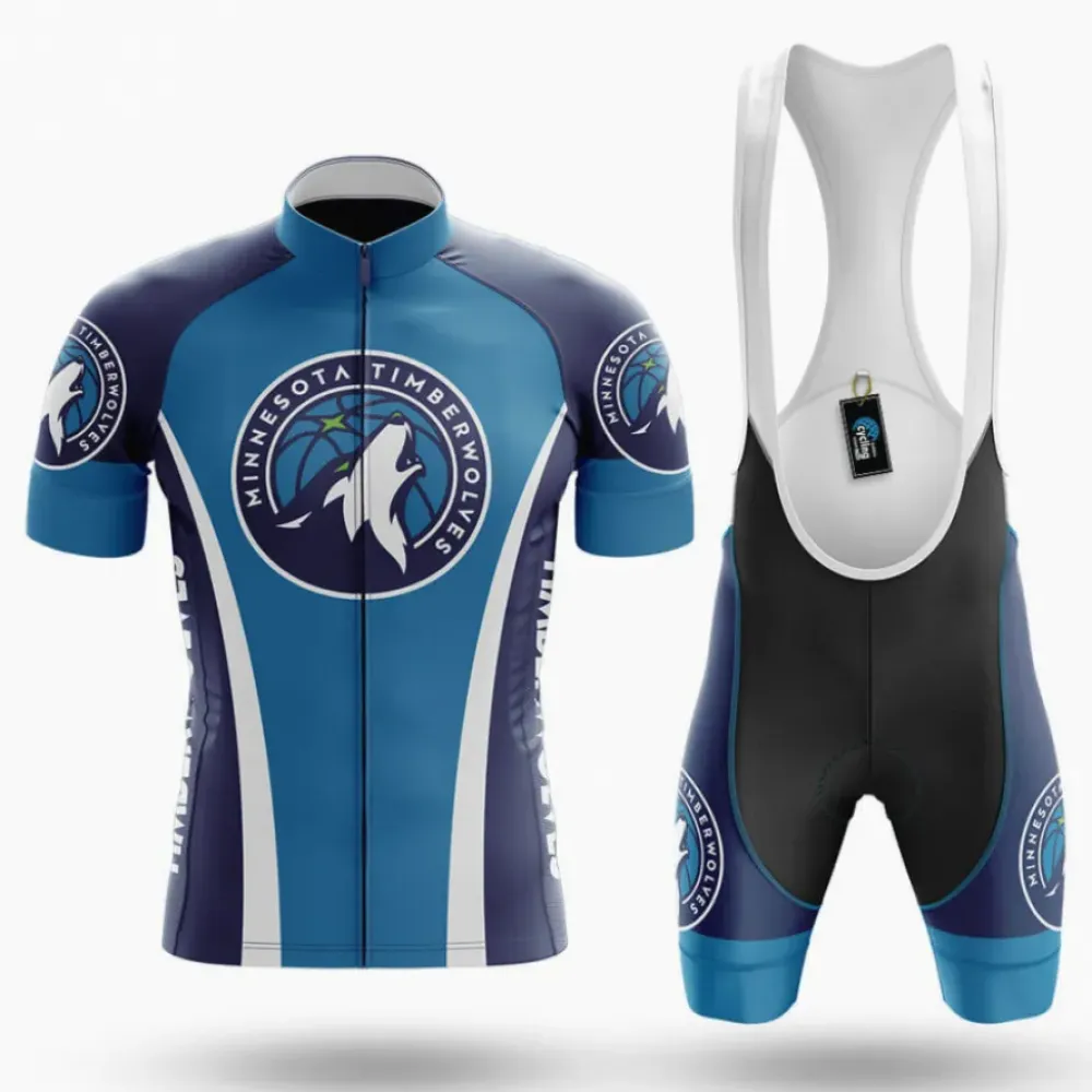 Minnesota Timberwolves Cycling Kit Full Set Blue/White/Navy