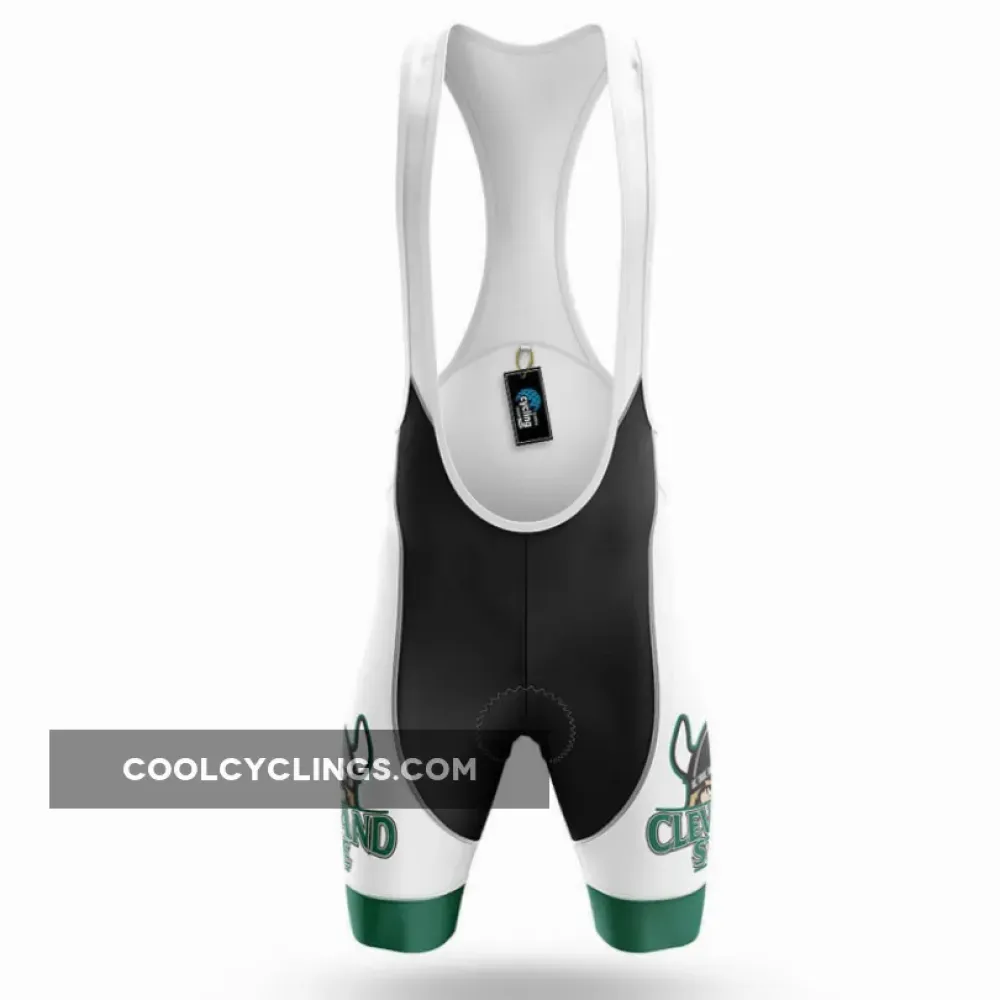 Cleveland State Vikings Cycling Bibs White/Green/Black