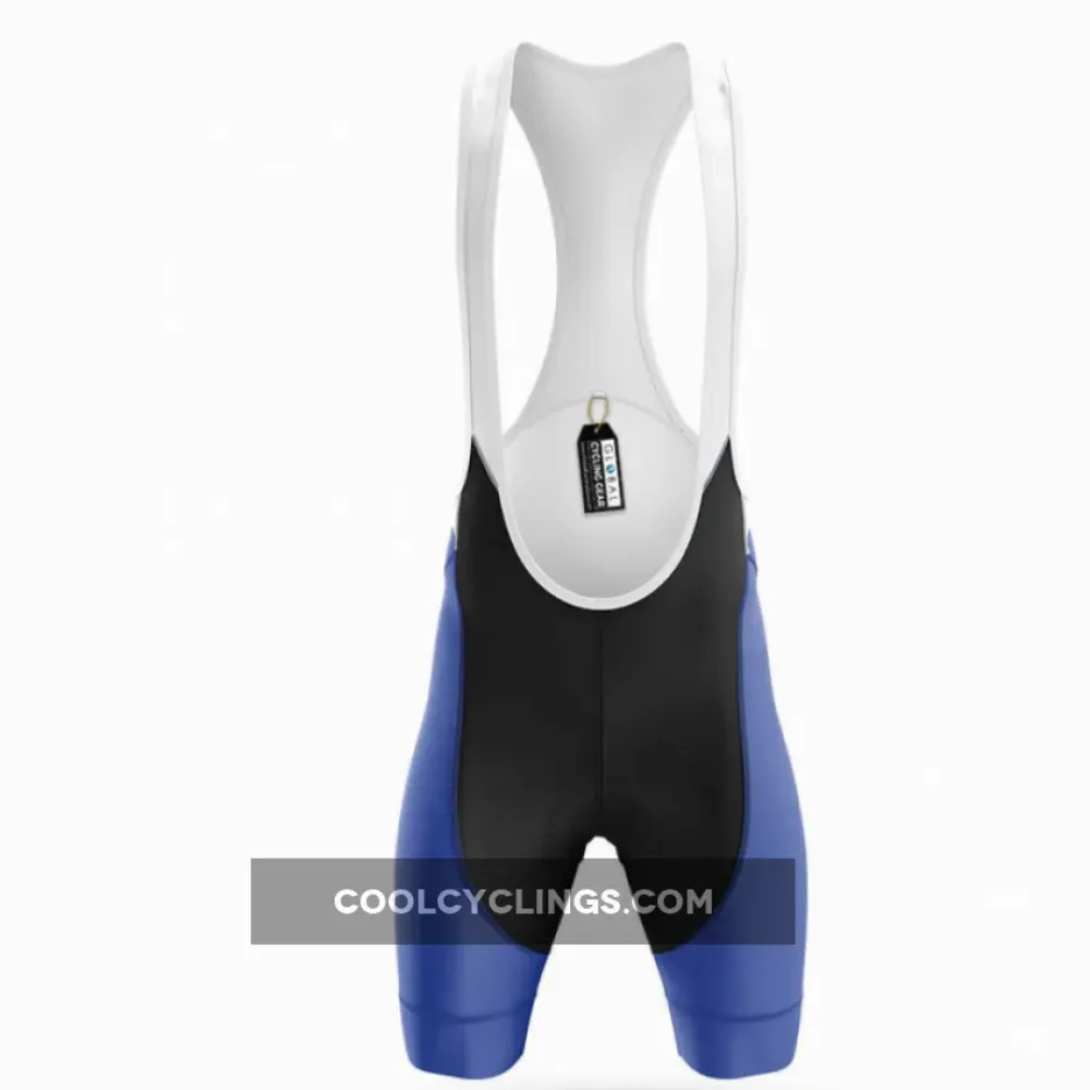 Global Cycling Bibs Breathable Blue/White/Black