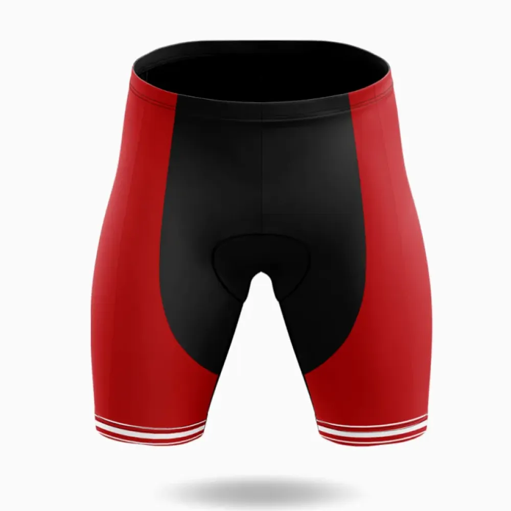 The Sassy Elf Women Cycling Shorts Black/Red/White