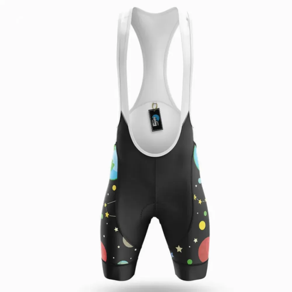 Cycling Bibs Solar System Planets Black/Red/Green