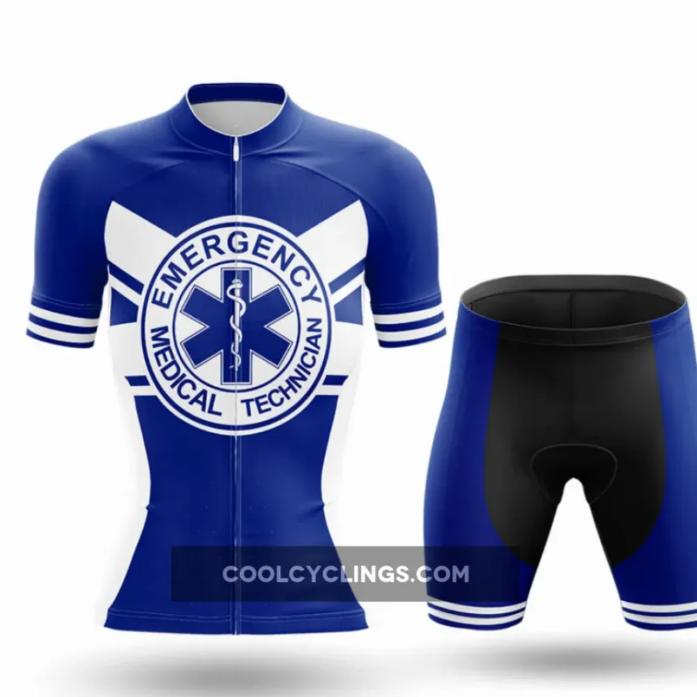 Emergency Medical Technician Cycling Kit Blue/White/Black