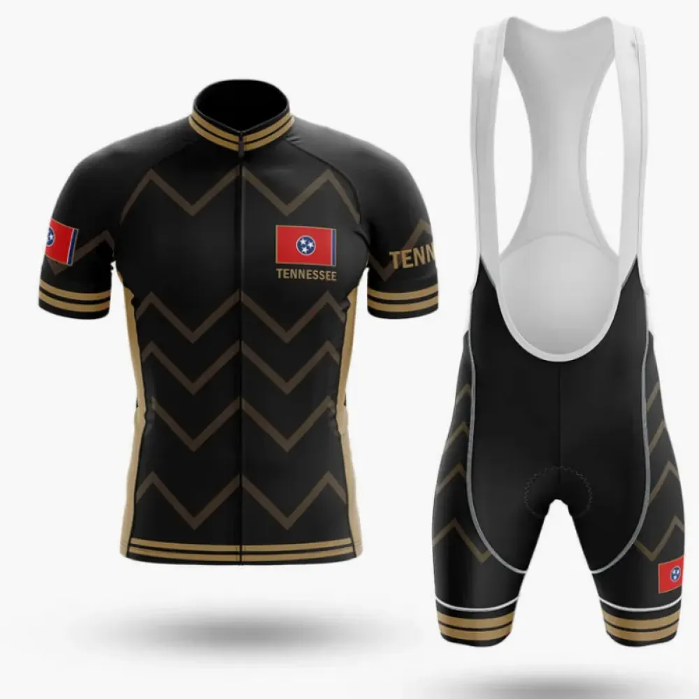 Tennessee V17 Cycling Kit Chevron Black/Gold/Red