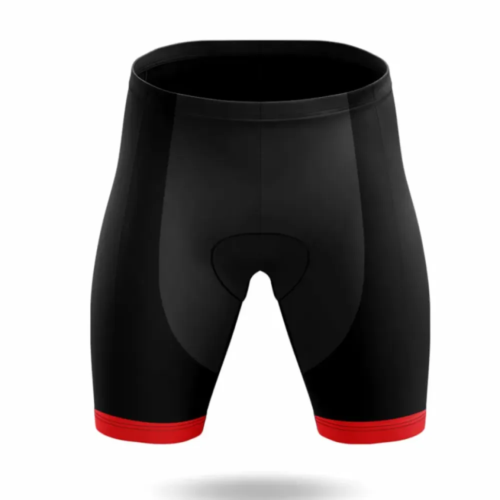 Vampire Lips Cycling Shorts Black/Red/Black