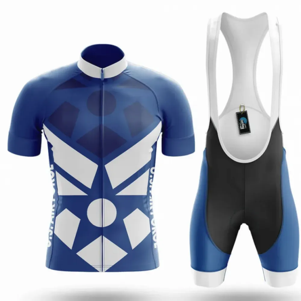 Cycling Kit Stars Blue/White/Black