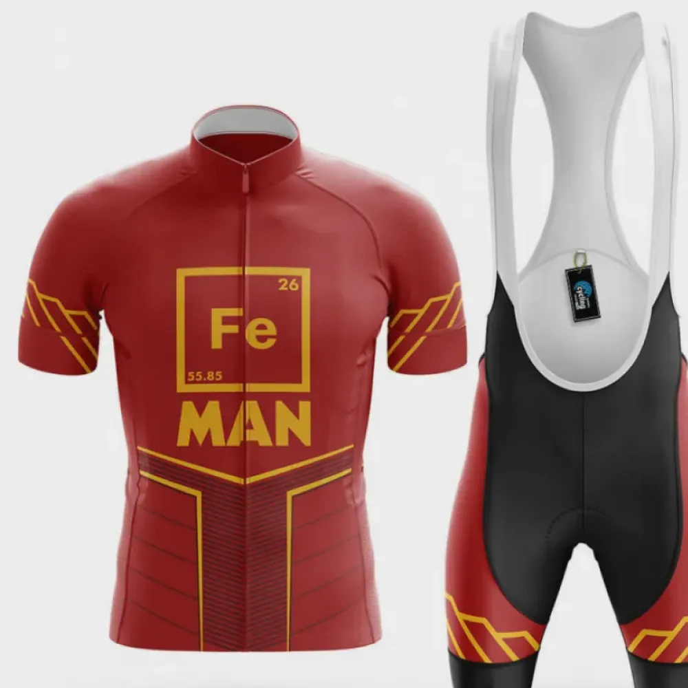 Fe Man Cycling Kit Ironman Red/Black/Yellow