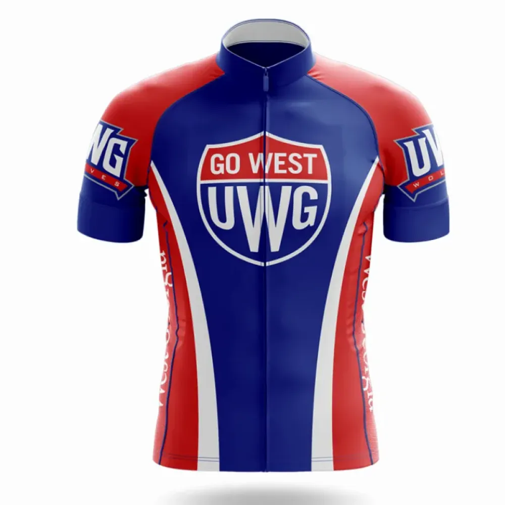 University of West Georgia Cycling Jersey Blue/Red/White