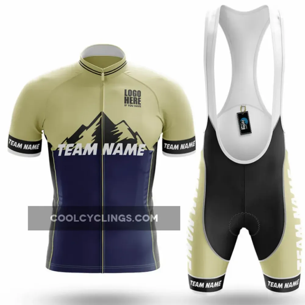 Cycling Kit Navy/Gold/White Custom Team Name