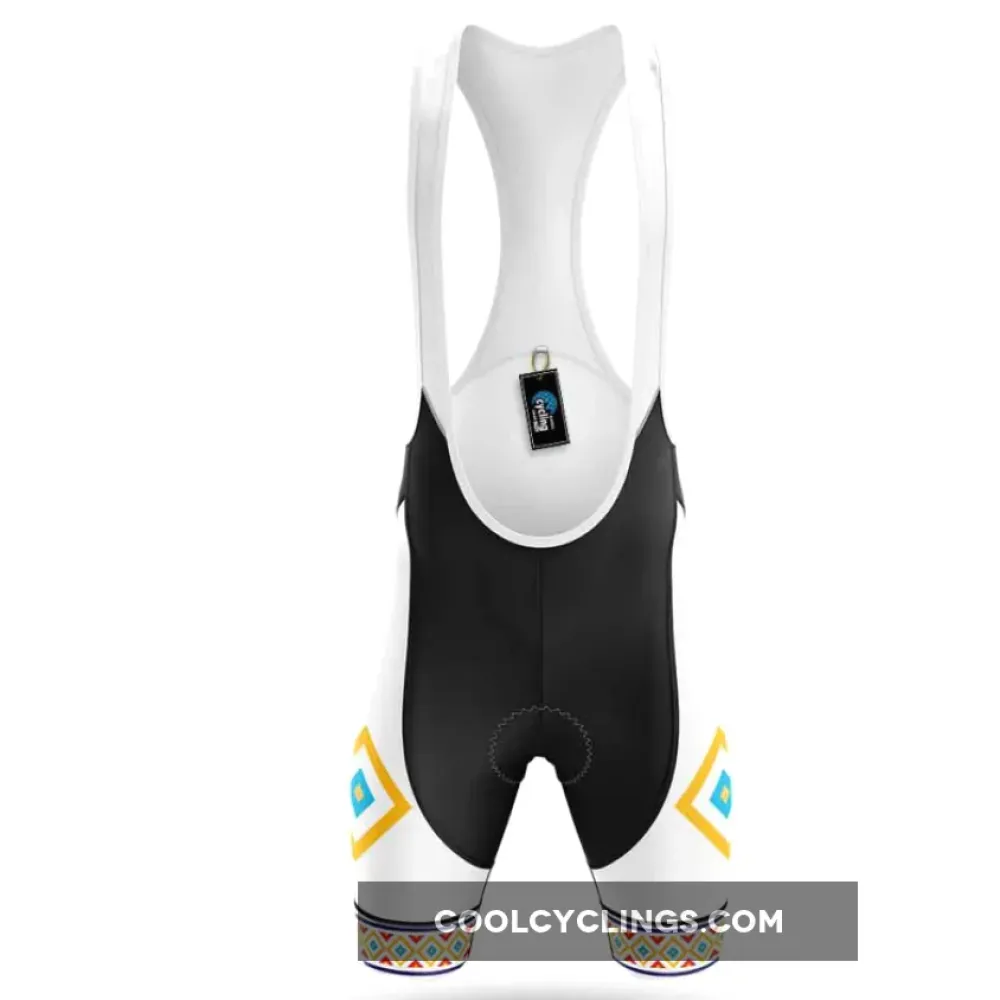 Native Eagle Cycling Bibs Traditional Pattern White/Black/Yellow