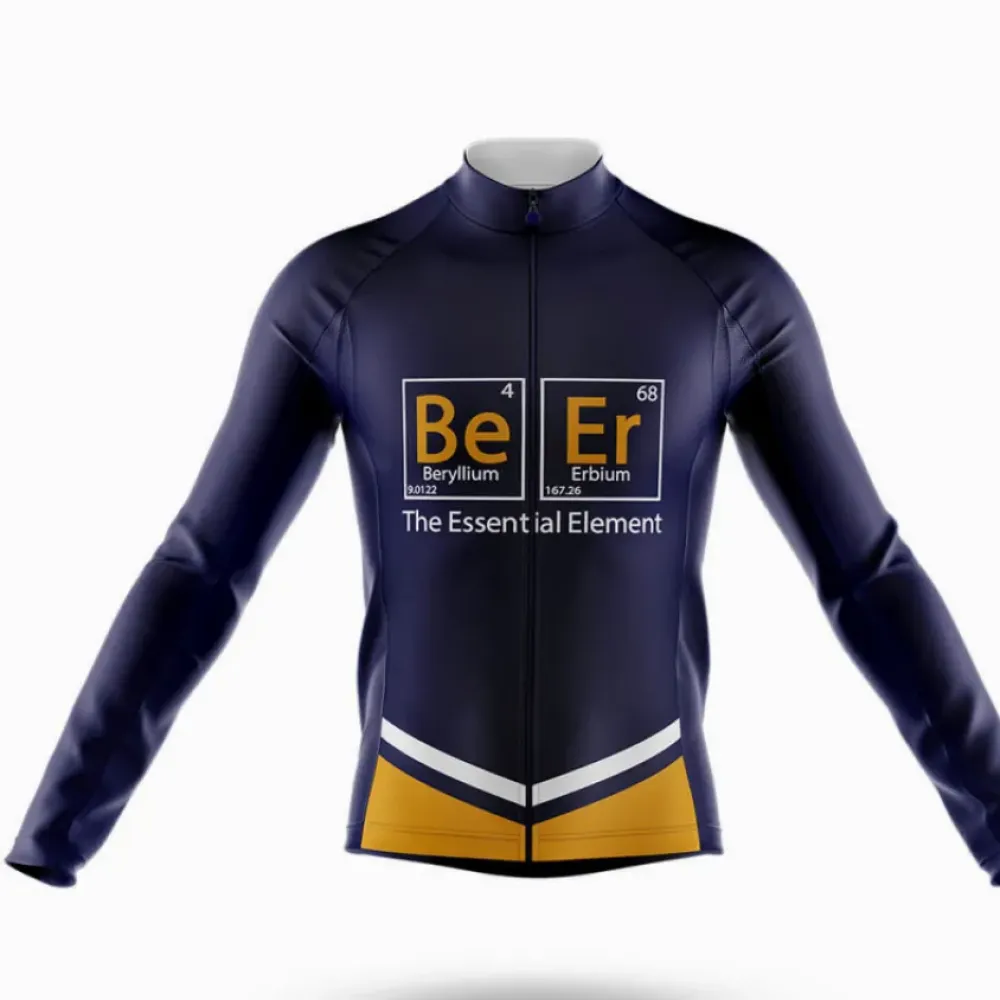 Cycling Jersey Beer Element Navy/Yellow/White