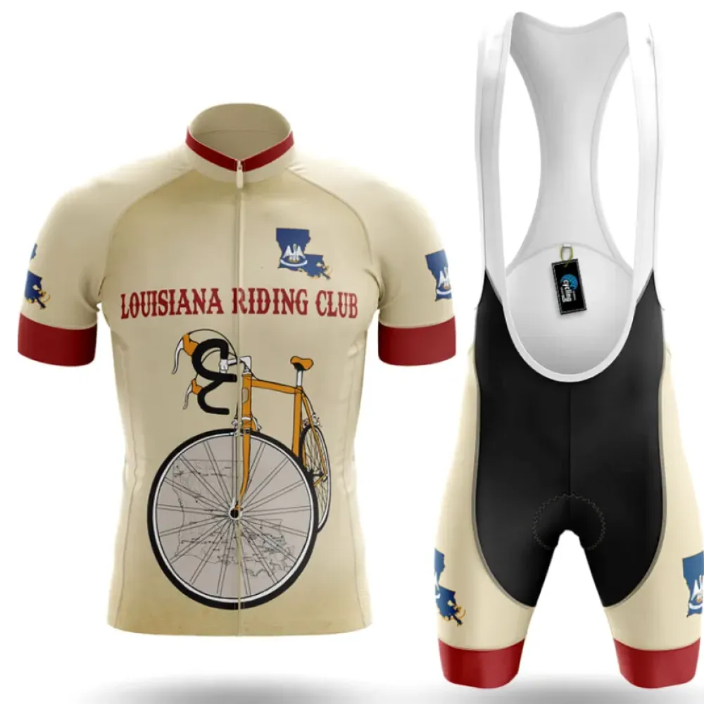Louisiana Riding Club Cycling Kit Vintage Beige/Red/Black