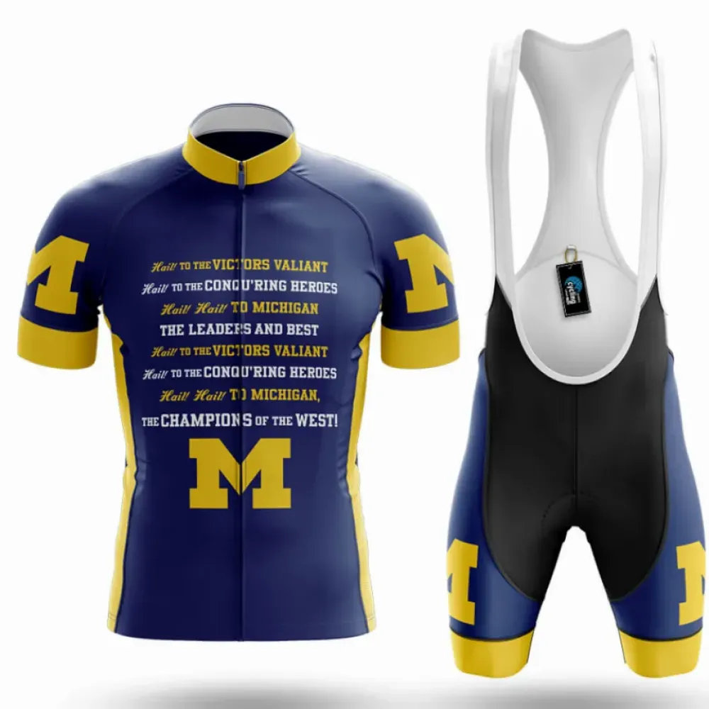 Michigan Wolverines Fight Song Cycling Kit Blue/Yellow/White