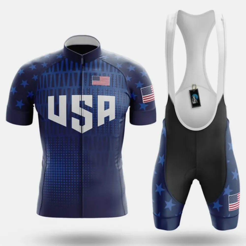 Cycling Kit American Glory Blue/White/Black