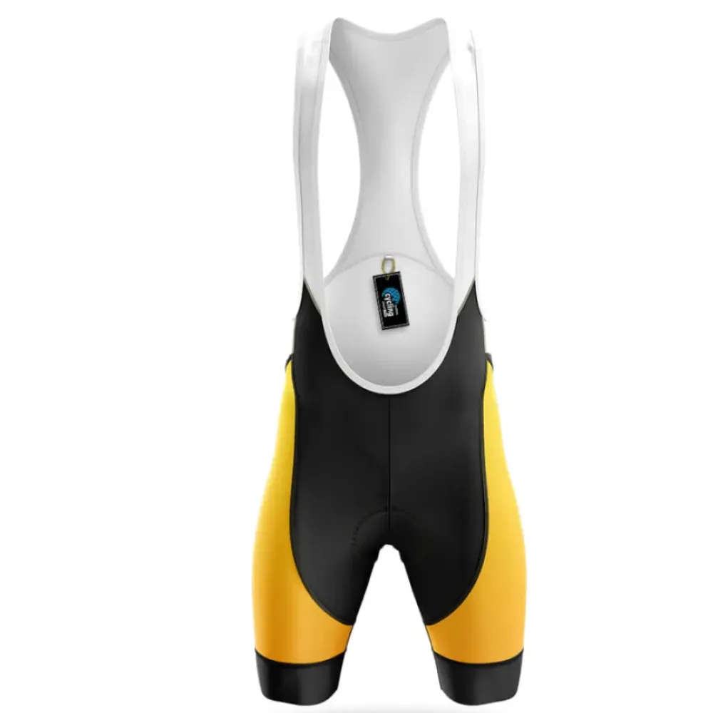 Bike For Beer V8 Cycling Bibs Yellow/Black/White