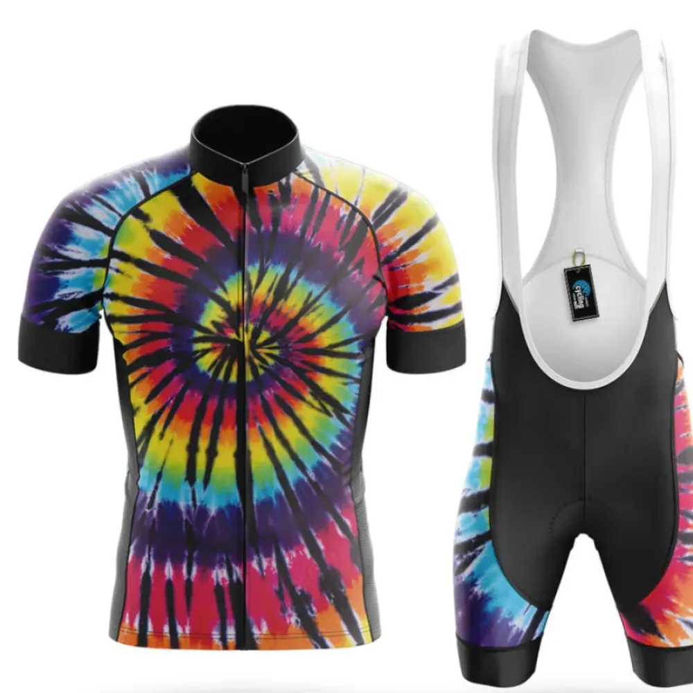 Cycling Kit Hippie Tye Dye Blue/Yellow/Purple