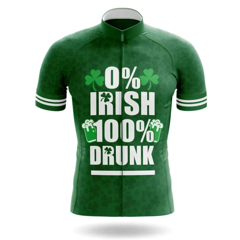 Cycling Jersey Irish Drunk Green/White/Black