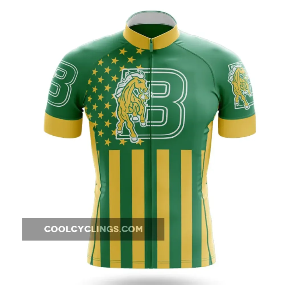 Bronx Community College USA Cycling Jersey Green/Yellow/Gold