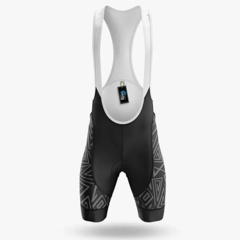 Old But Still Rolling V7 Cycling Bibs White/Black/Grey