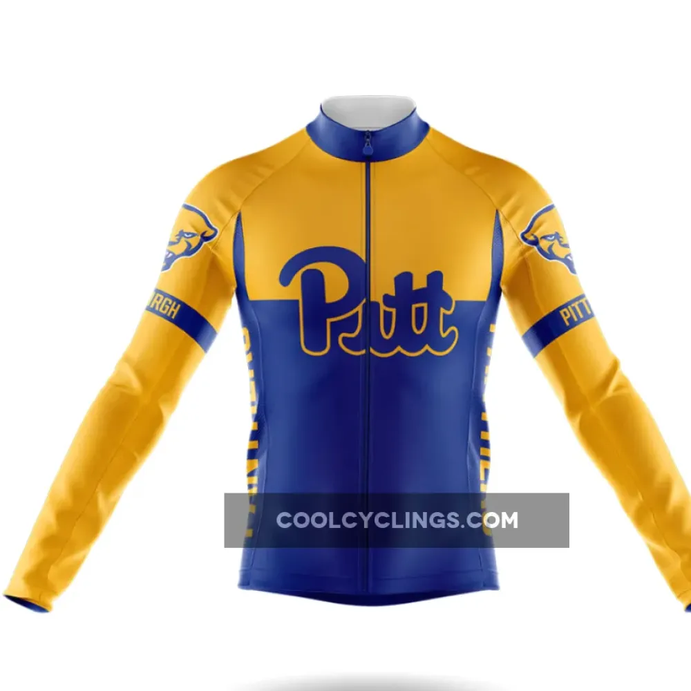 University of Pittsburgh Cycling Jersey Blue/Yellow/Gold