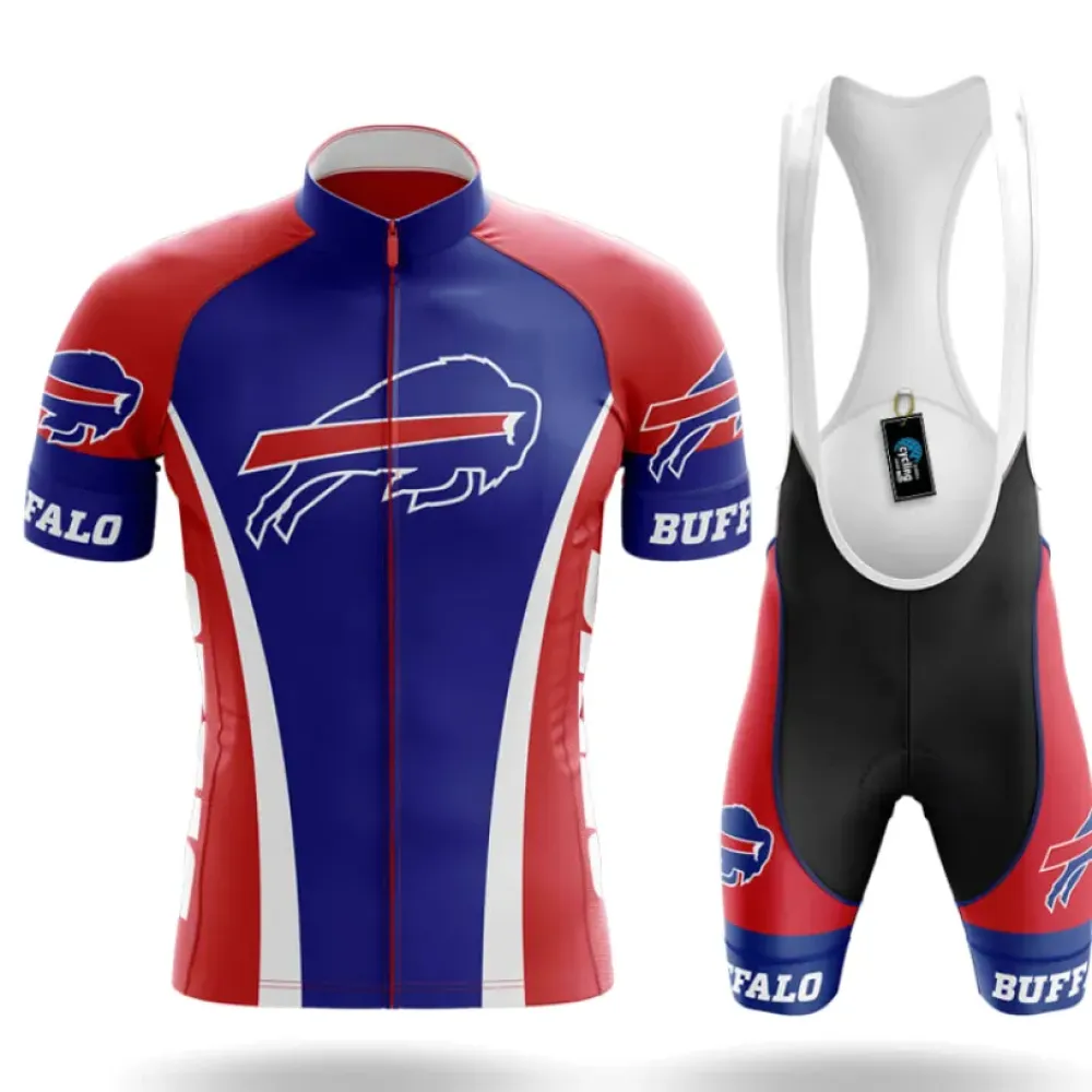 Buffalo Bisons Cycling Kit Full Set Blue/Red/White