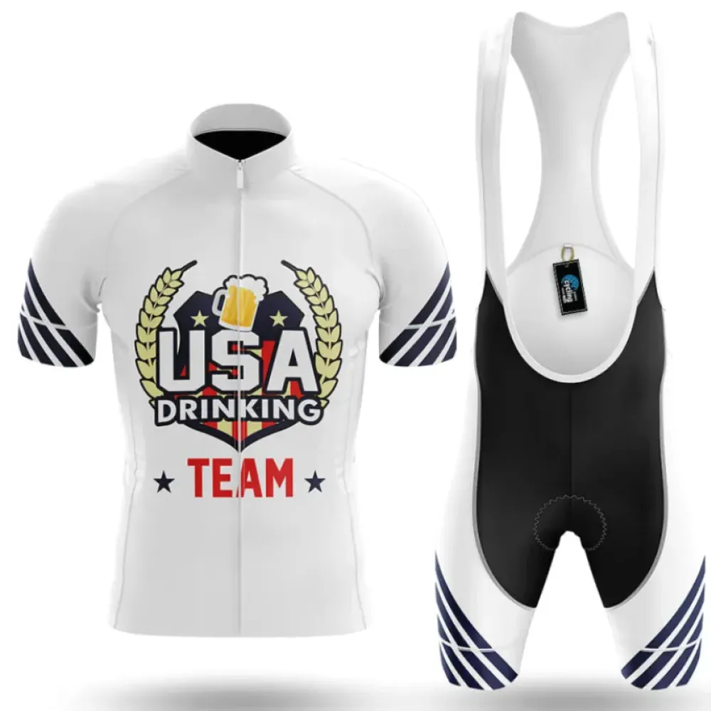 USA Drinking Team Cycling Kit White/Black/Grey