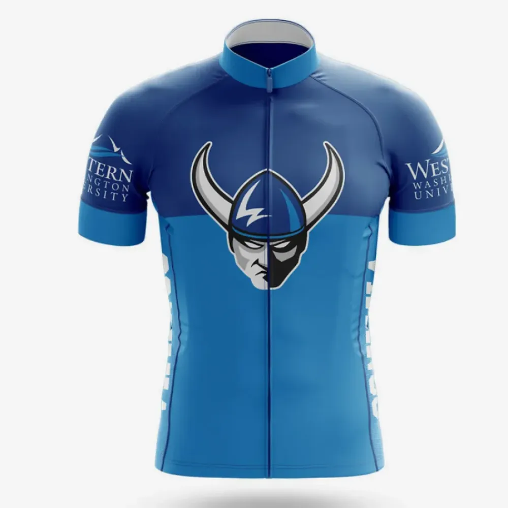 Western Washington University Cycling Jersey Ver.2 Viking Blue/Blue/Light Blue