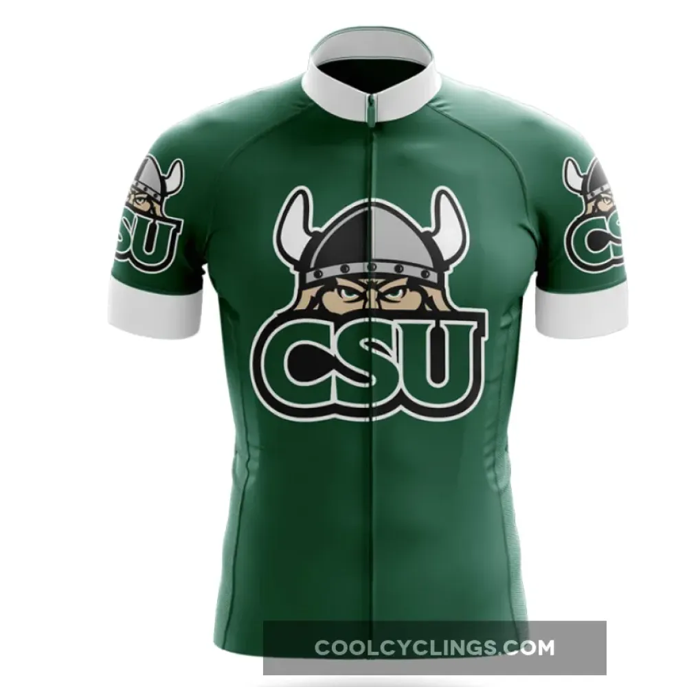 CSU Vikings Cycling Jersey Green/White/Black
