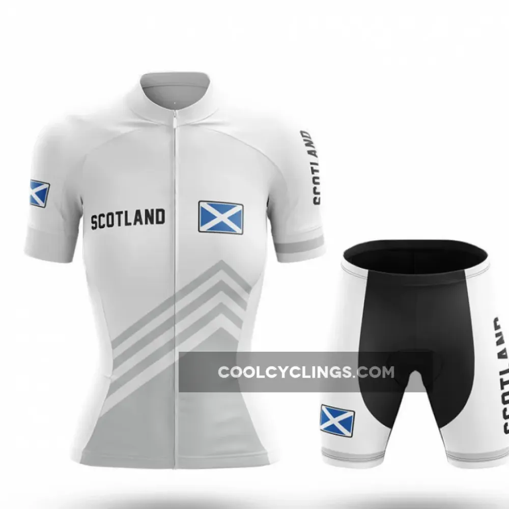 Scotland S5 Cycling Kit White/Gray/Black