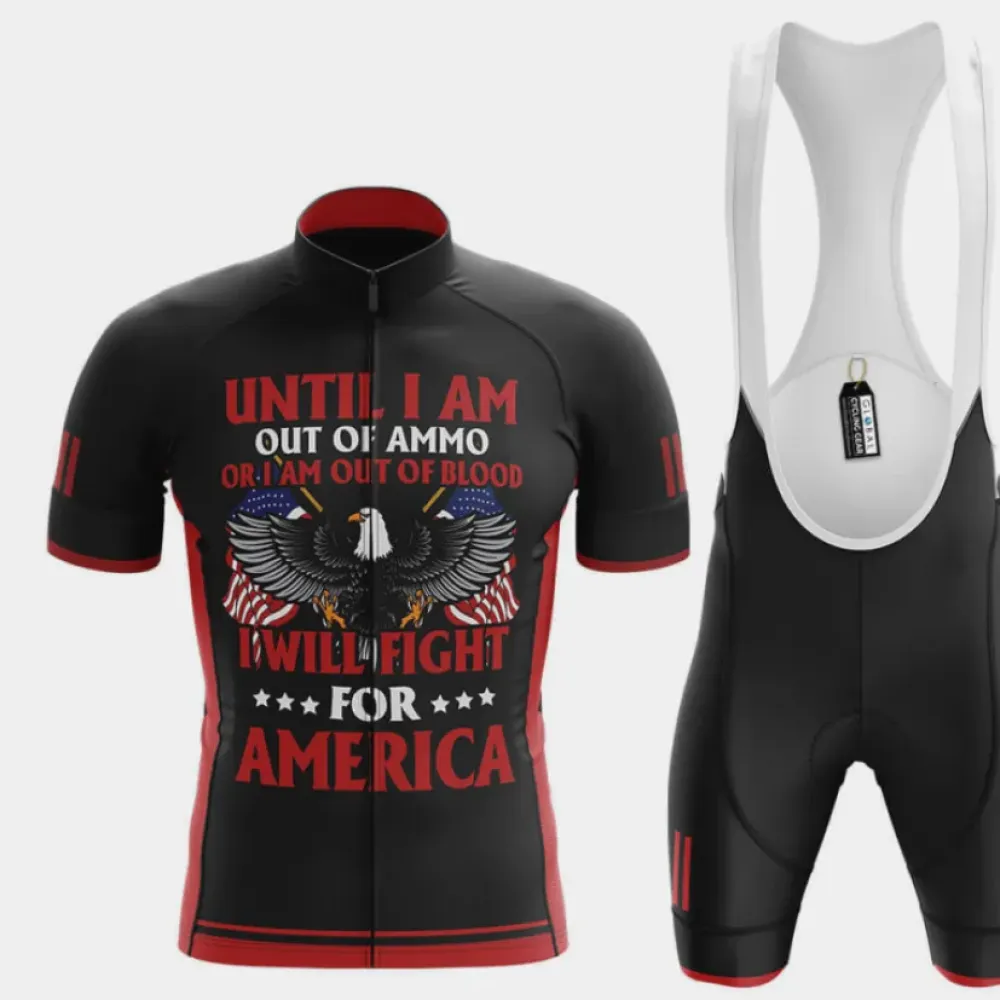 Cycling Gear American Patriot Black/Red/White