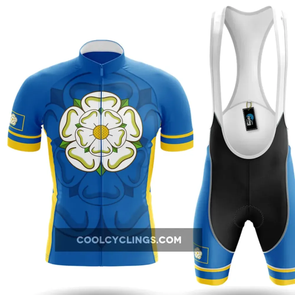 Yorkshire Men's Cycling Kit Yorks Rose Blue/Yellow/Black