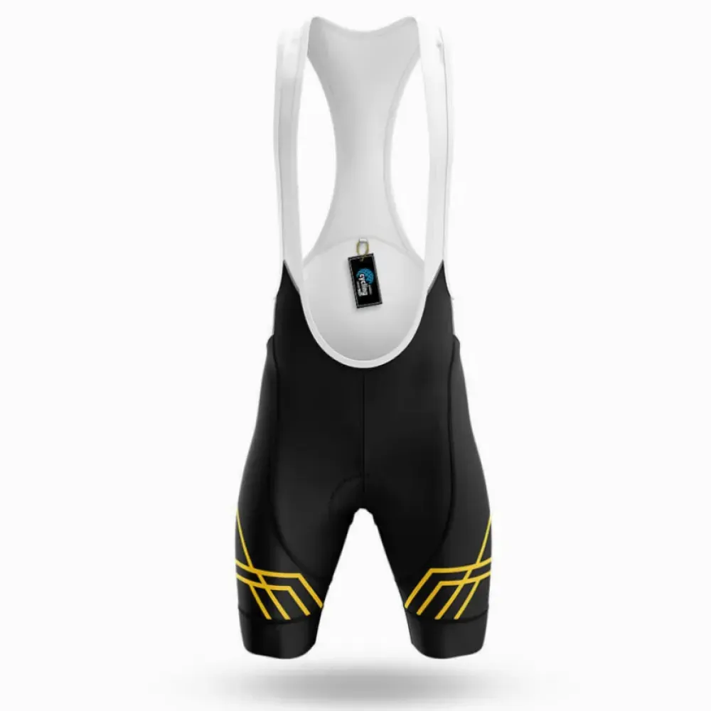 October Cycling Bibs Breathable Comfort Black/Yellow/White