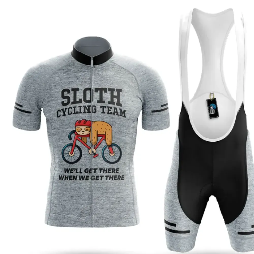Sloth V16 Cycling Kit Relaxed Ride Gray/Black/White