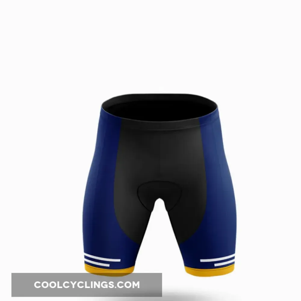 Nicer Women's Cycling Shorts Blue/Yellow/Black