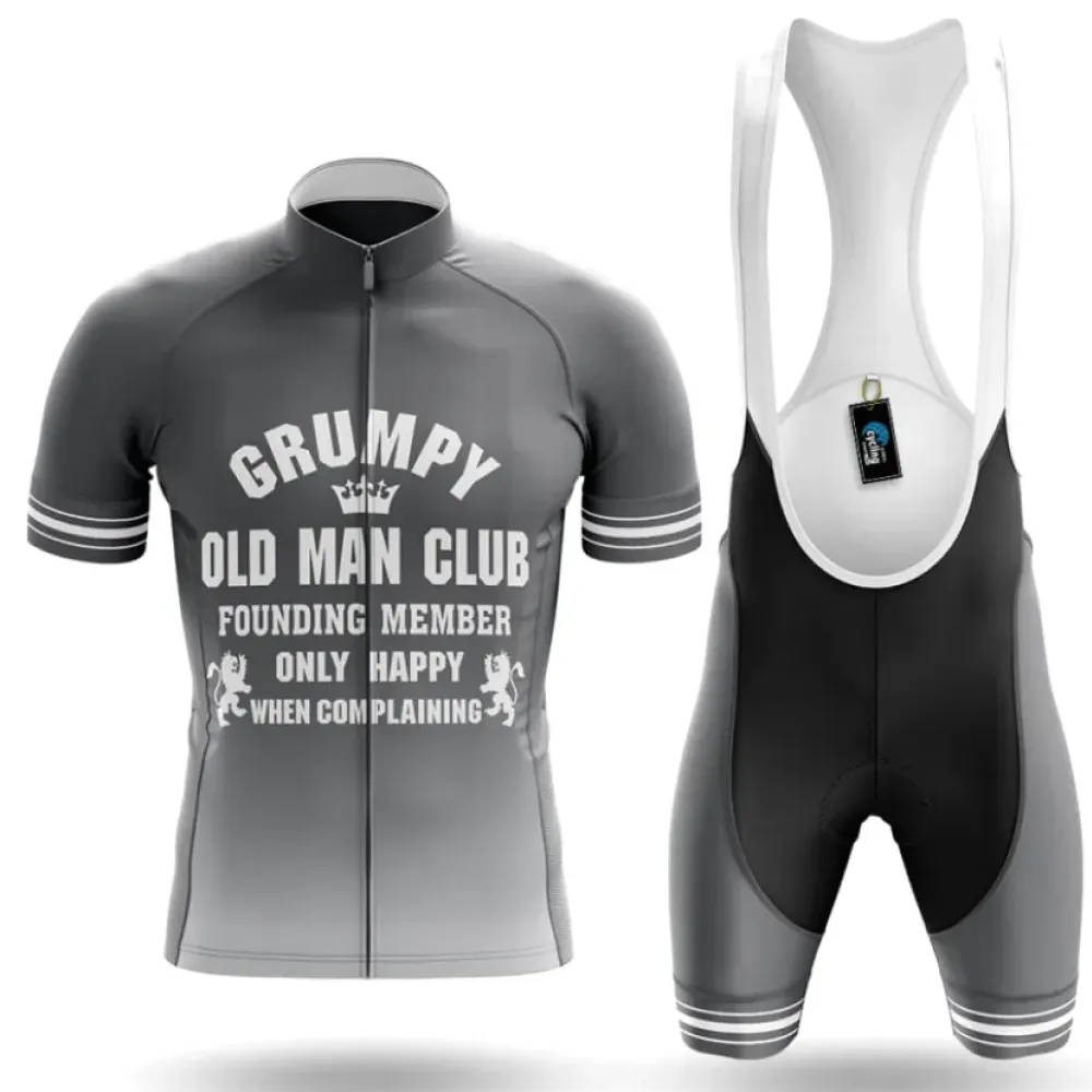Cycling Kit Grumpy Old Man Club Gray/Black/White