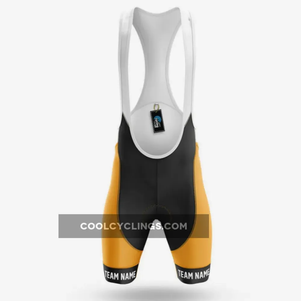 Custom Team Name V20 Cycling Bibs Yellow/Black/Grey