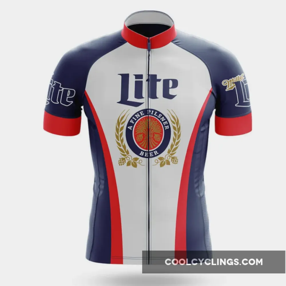 Miller Lite Cycling Jersey Navy/Red/White