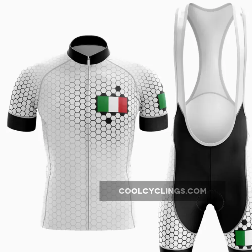 Italy V5 Hexagon Pattern White/Black/Green