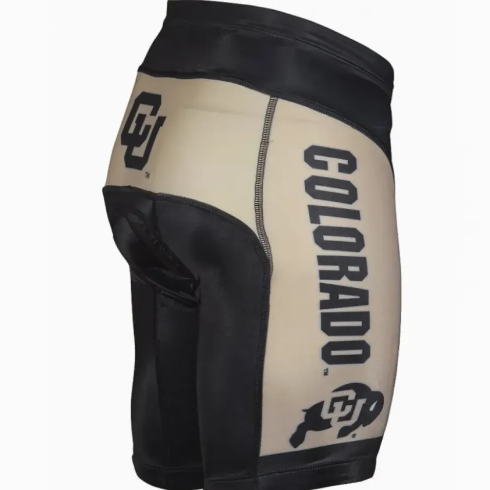 CU Buffs Cycling Shorts University Black Mesh College Athletics