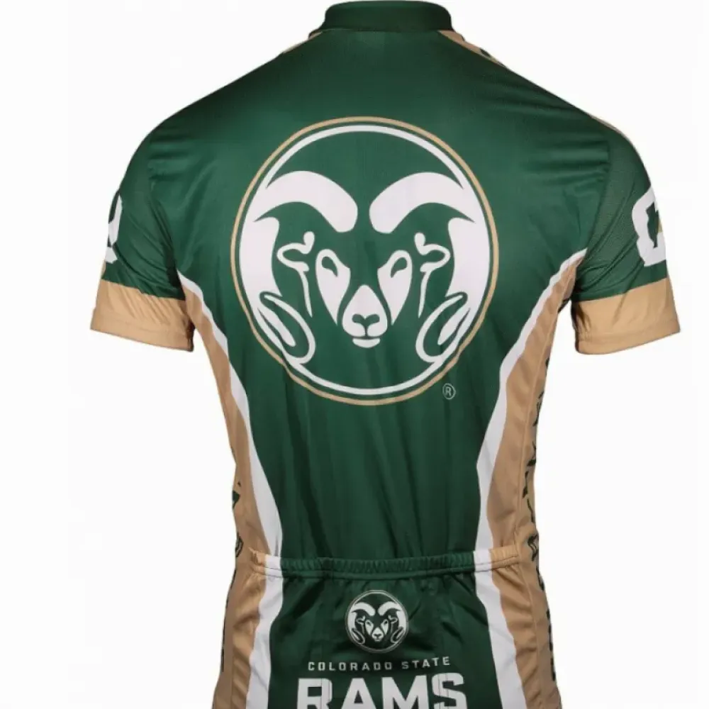 Colorado State Cycling Performance Jersey - ADREN/Green/White/Brown